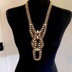 Brass tone necklace